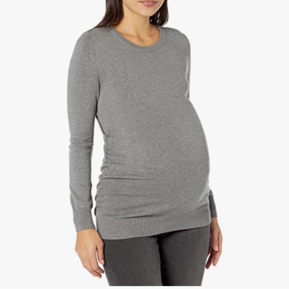 Motherhood Maternity Women's Classic Crew‎ Neck Solid Sweater Size XXS NWT